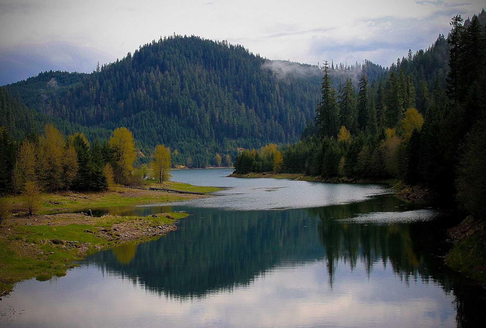 Blue River Reservoir cliffs