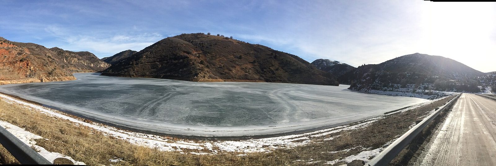 Causey Reservoir cliffs