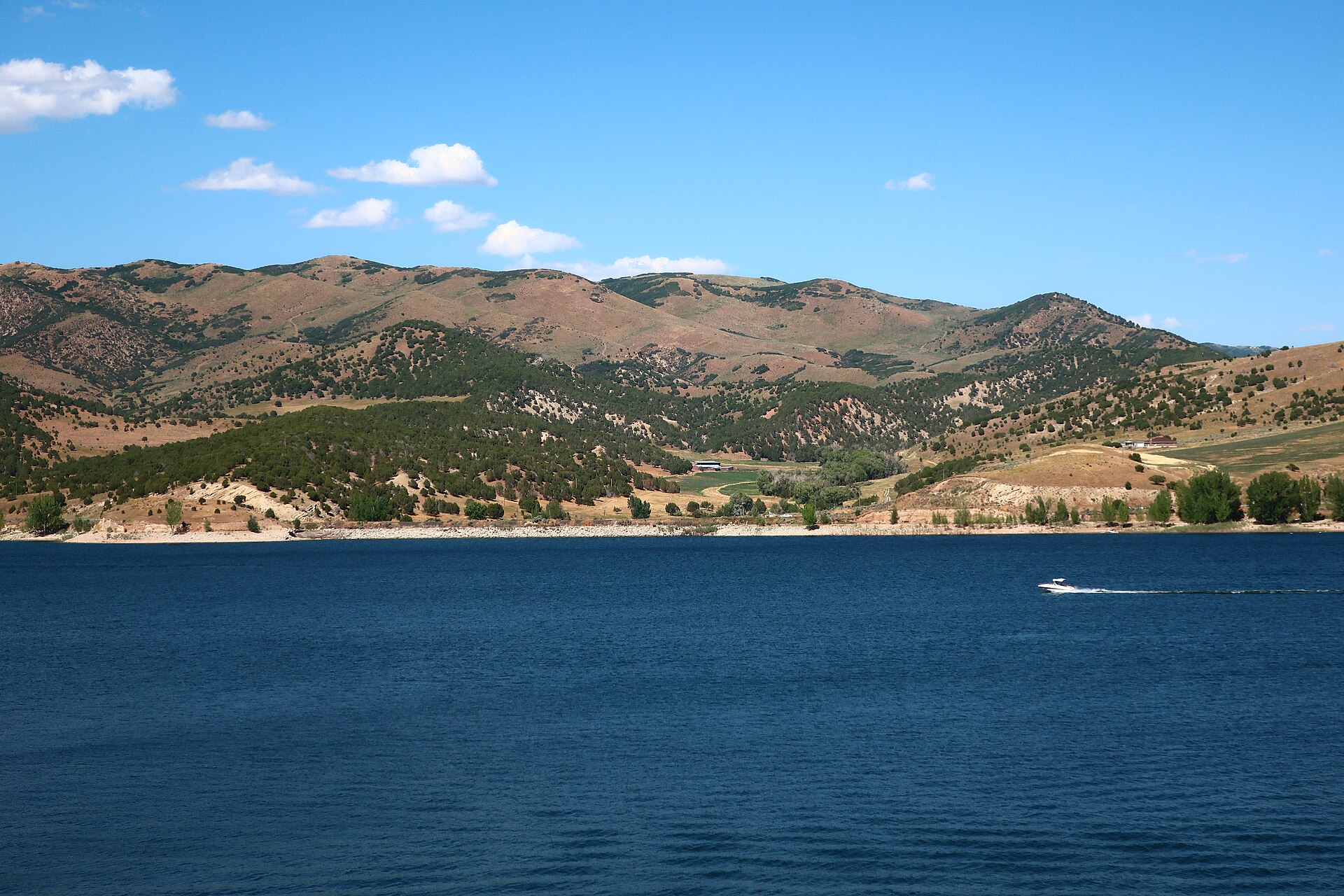 Echo Reservoir cliffs