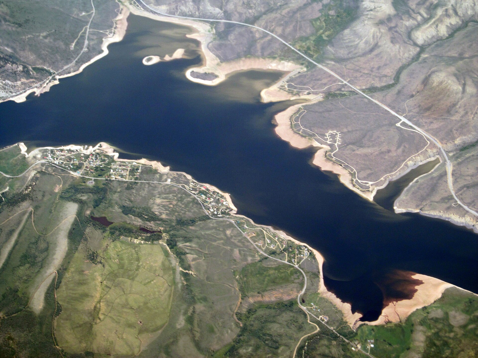 Green Mountain Reservoir dam cliffs